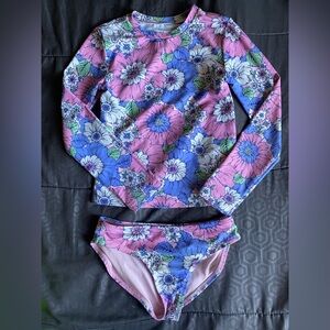 GAP Floral Kids Swim Set - Pink and Blue